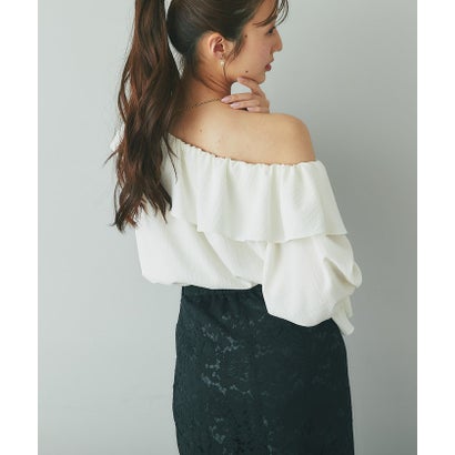 パル PAL 【La boutique BonBon】アシメワンショルブラウス （violet）｜詳細画像