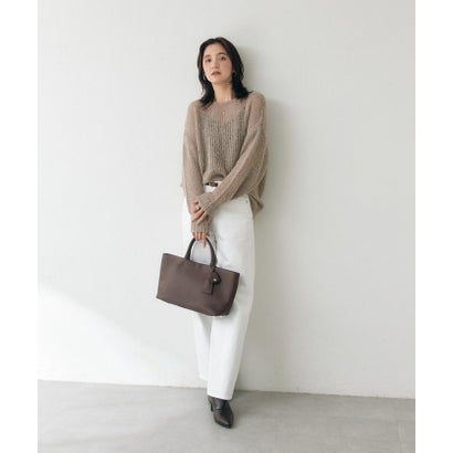 【RIVE DROITE】モヘヤブレンドルーズネックニット （offwhite）｜詳細画像
