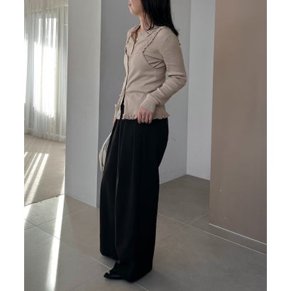 【CAPRICIEUX LE'MAGE】【セットアイテム】レイヤードフリルキャミ （beige）｜詳細画像