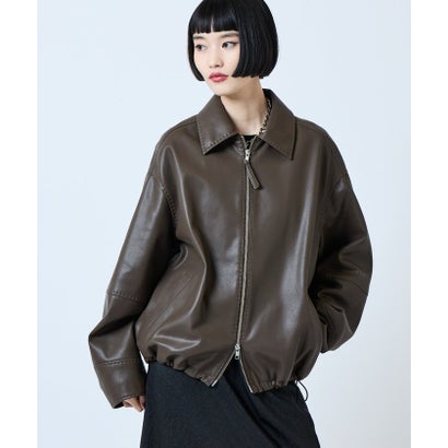 パル PAL 【Lui's】ステッチ使いエコレザーブルゾン （black）｜詳細画像