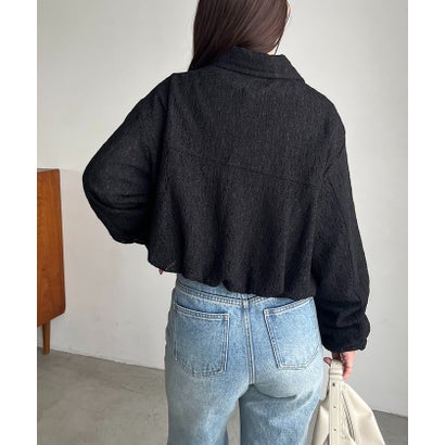 【CAPRICIEUX LE'MAGE】レースブルゾン （offwhite）｜詳細画像