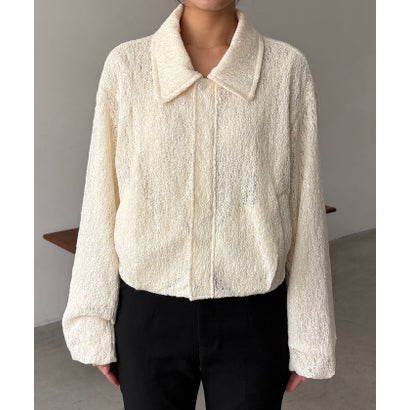 【CAPRICIEUX LE'MAGE】レースブルゾン （offwhite）｜詳細画像