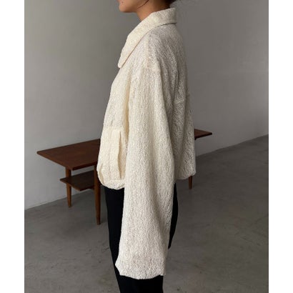 【CAPRICIEUX LE'MAGE】レースブルゾン （offwhite）｜詳細画像