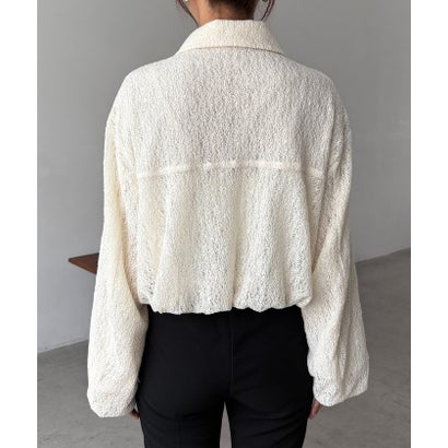 【CAPRICIEUX LE'MAGE】レースブルゾン （offwhite）｜詳細画像