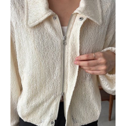 【CAPRICIEUX LE'MAGE】レースブルゾン （offwhite）｜詳細画像