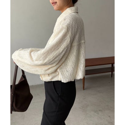 【CAPRICIEUX LE'MAGE】レースブルゾン （offwhite）｜詳細画像