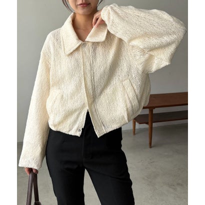 【CAPRICIEUX LE'MAGE】レースブルゾン （offwhite）｜詳細画像