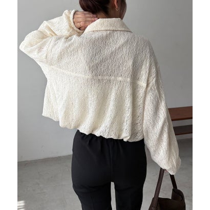 【CAPRICIEUX LE'MAGE】レースブルゾン （offwhite）｜詳細画像