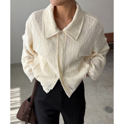 【CAPRICIEUX LE'MAGE】レースブルゾン （offwhite）｜詳細画像