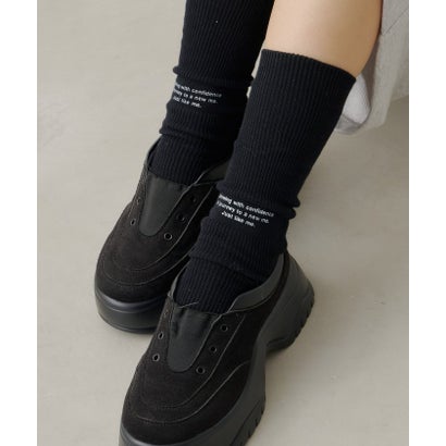 【Kastane】フロントロゴソックス （black）｜詳細画像