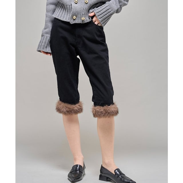 【WHO'S WHO gallery】2wayラギッドファーカプリ （black(1)）