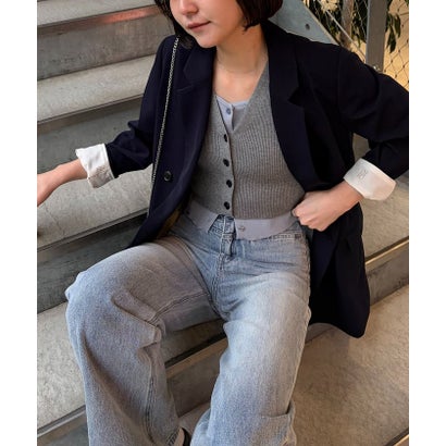 パル PAL 【CAPRICIEUX LE'MAGE】Wテーラージャケット （navy）｜詳細画像