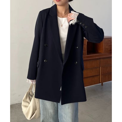 パル PAL 【CAPRICIEUX LE'MAGE】Wテーラージャケット （navy）｜詳細画像