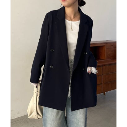 パル PAL 【CAPRICIEUX LE'MAGE】Wテーラージャケット （navy）｜詳細画像