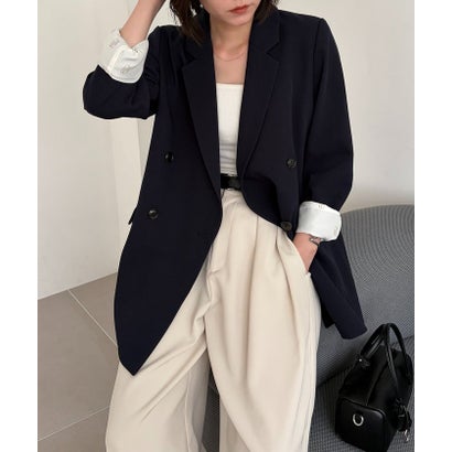 パル PAL 【CAPRICIEUX LE'MAGE】Wテーラージャケット （navy）｜詳細画像
