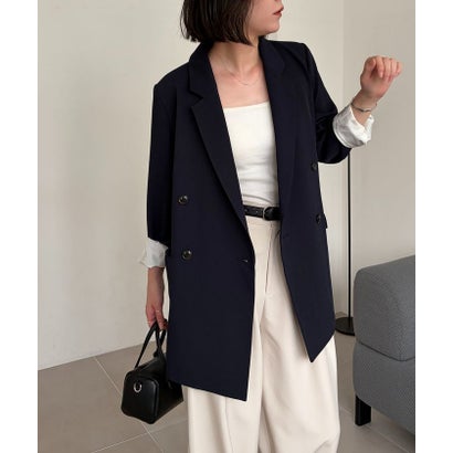 パル PAL 【CAPRICIEUX LE'MAGE】Wテーラージャケット （navy）｜詳細画像