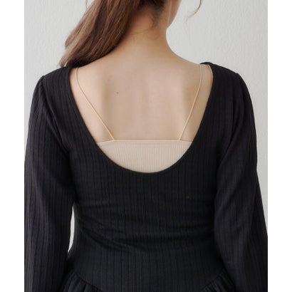 【Kastane】バレリーナペプラムミニワンピース （black）｜詳細画像