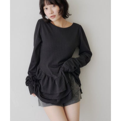 【Kastane】バレリーナペプラムミニワンピース （black）｜詳細画像