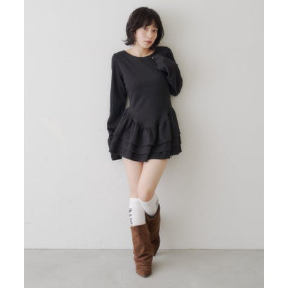 【Kastane】バレリーナペプラムミニワンピース （offwhite）｜詳細画像