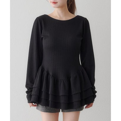 【Kastane】バレリーナペプラムミニワンピース （offwhite）｜詳細画像