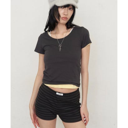 【WHO'S WHO gallery】【SLOPPY】 PACK TEE （burgundy）｜詳細画像