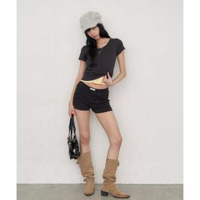 【WHO'S WHO gallery】【SLOPPY】 PACK TEE （charcoal）｜詳細画像