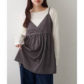 【Discoat】カシュクールキャミチュニック （brown）