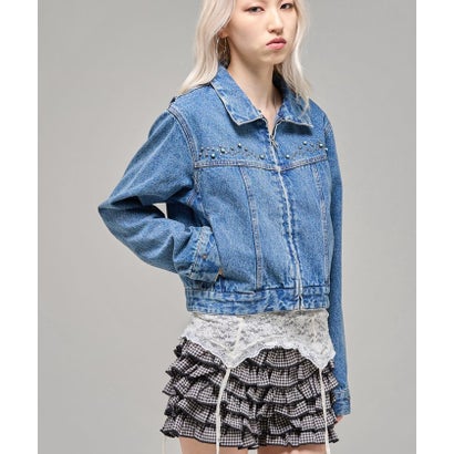 【WHO'S WHO gallery】ビジュファーデニムジャケット （black）｜詳細画像
