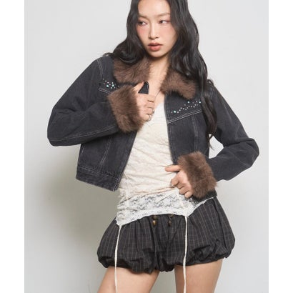 【WHO'S WHO gallery】ビジュファーデニムジャケット （blue）｜詳細画像