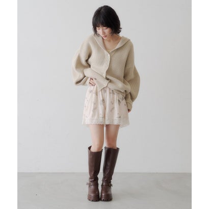【Kastane】フラワーランジェリーショートパンツ （ivory）｜詳細画像