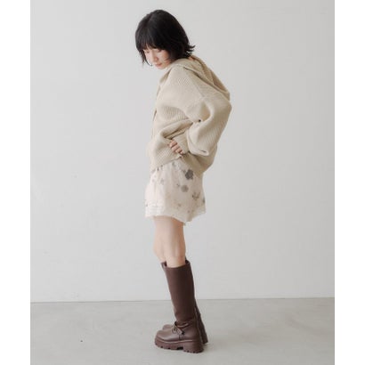【Kastane】フラワーランジェリーショートパンツ （ivory）｜詳細画像