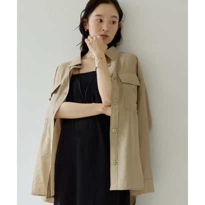 パル PAL 【Discoat】【Noka】後ろタックサファリシャツ （pink）｜詳細画像