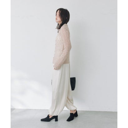 【RIVE DROITE】メッシュパターンポロニット （beige）｜詳細画像
