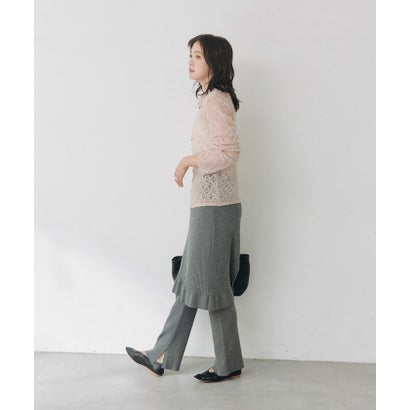 【RIVE DROITE】メッシュパターンポロニット （beige）｜詳細画像