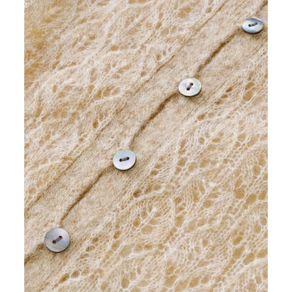 【RIVE DROITE】メッシュパターンポロニット （beige）｜詳細画像