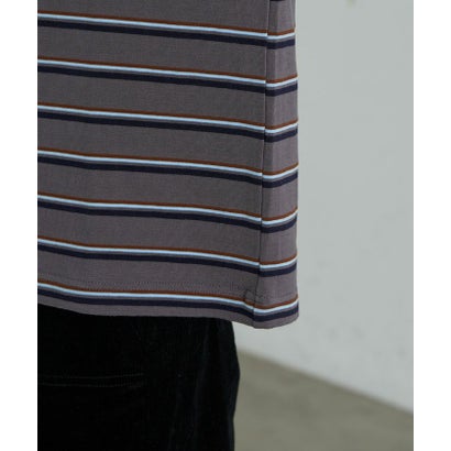 【RAY CASSIN】ルーズレイヤードポロTシャツ / ロンT （navy）｜詳細画像