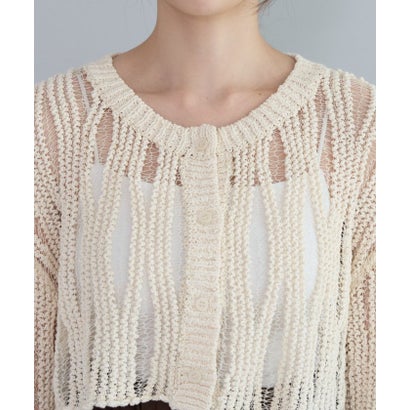 【SHENERY】透かし柄カーディガン （black）｜詳細画像