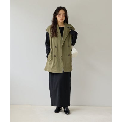 【Discoat】【Noka】トレンチベスト （beige）｜詳細画像