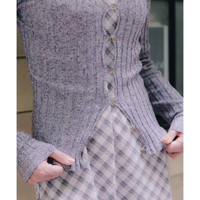 【Kastane】【CINAMOD】 CHECK PRINT ONE-PIECE （pink）｜詳細画像