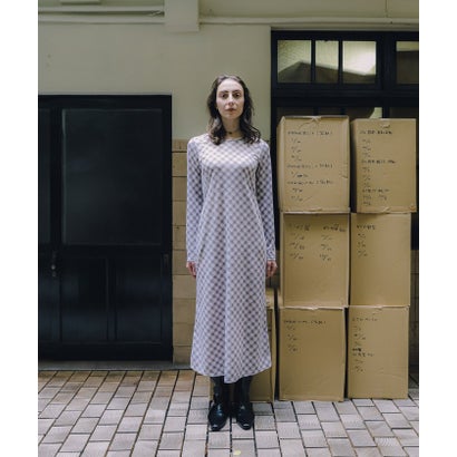 【Kastane】【CINAMOD】 CHECK PRINT ONE-PIECE （pink）｜詳細画像