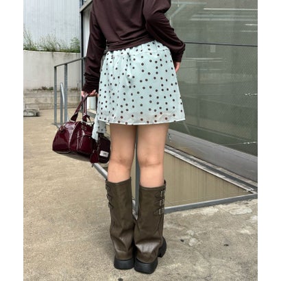 【Ciaopanic】ドットシアーイレヘムニミスカート （brown）｜詳細画像