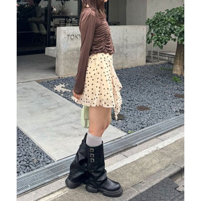 【Ciaopanic】ドットシアーイレヘムニミスカート （brown）｜詳細画像