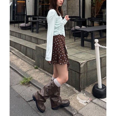 【Ciaopanic】ドットシアーイレヘムニミスカート （brown）｜詳細画像