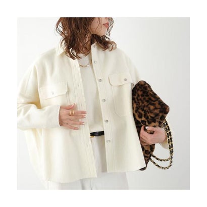 パシオーネ PASSIONE PASSIONE 長袖 シャツ 646917 ウール混 オーバーサイズ （99/ブラック）｜詳細画像