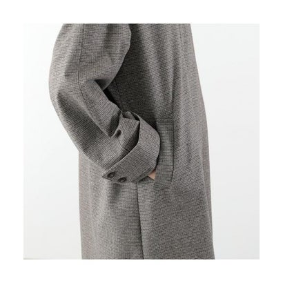 パシオーネ PASSIONE PASSIONE ロングコート 636409 千鳥柄 スタンドカラー （17/ブラウン）｜詳細画像