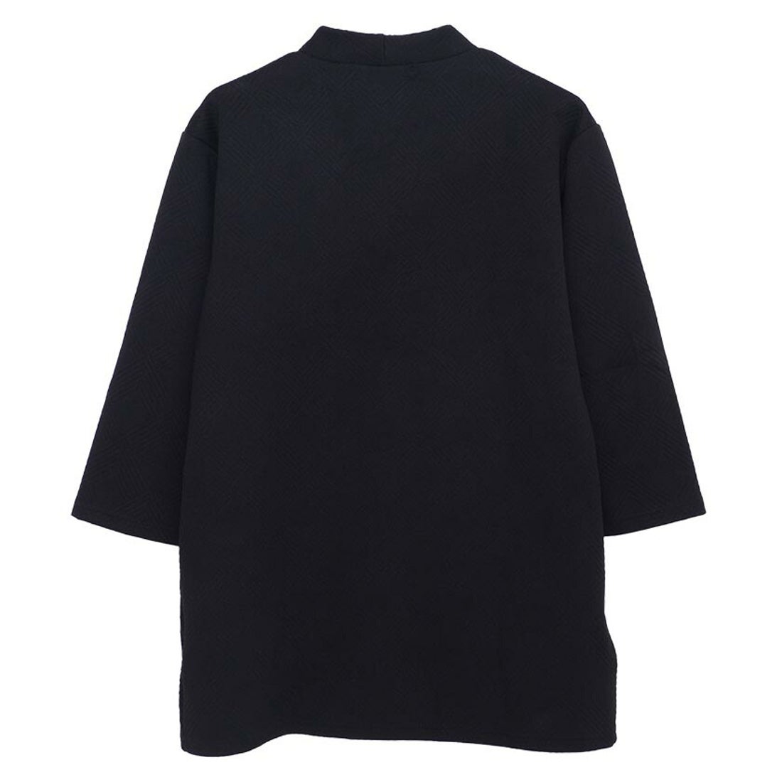 キャバリア CavariA CavariA ふくれ幾何学ノーカラー7分カーディガン 
