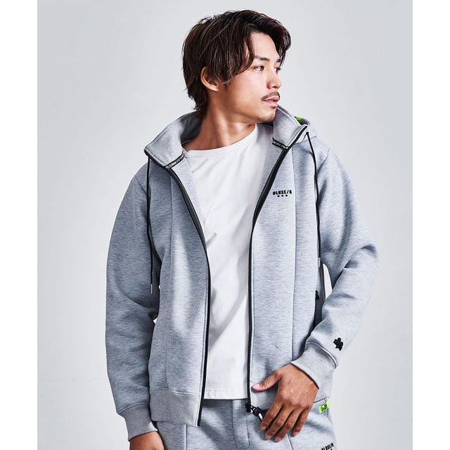 LUXE/R スポンジボンディングジップパーカー （3-2(GRY/グレー)）