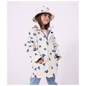 プチバトー PETIT BATEAU ハートプリントヨットパーカ （オフホワイト