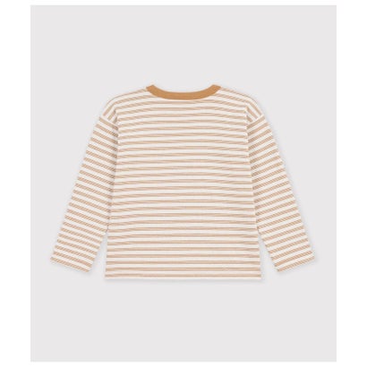 プチバトー PETIT BATEAU ボーダープリント長袖Tシャツ （グリーン）｜詳細画像