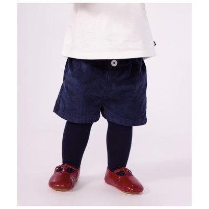 コーデュロイショートパンツ （ネイビー）｜詳細画像